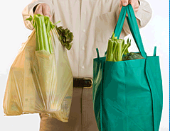 做一个环保小卫士，拒绝使用塑料袋，多使用无纺布购物袋